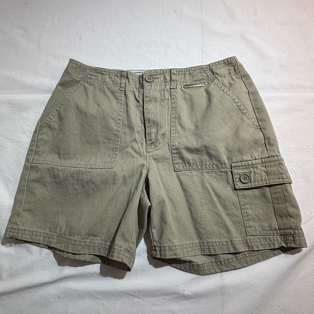 Caribbean Joe Casual Utility Cargo Shorts in Olive Sz 8P